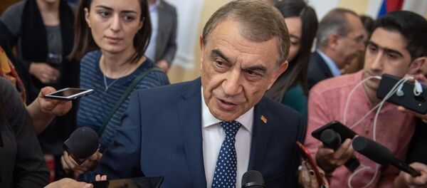 Ара Баблоян на приеме для прессы (11 января 2019). Еревaн - Sputnik Армения