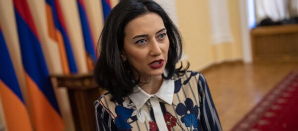 Арпине Ованнисян на приеме для прессы (11 января 2019). Еревaн - Sputnik Армения