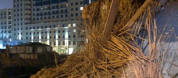 Обрушенное историческое здание на Арами 23 (11 января 2019). Ереван - Sputnik Армения