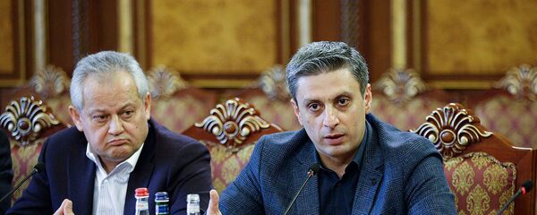 Координатор инициативной группы Ассоциации рестораторов Армении Ашот Барсегян на приеме у и.о. премьер-министра Никола Пашиняна (12 января 2019). Еревaн Координатор инициативной группы Ассоциации рестораторов Армении Ашот Барсегян на приеме у и.о. премьер-министра Никола Пашиняна (12 января 2019). Еревaн - Sputnik Արմենիա