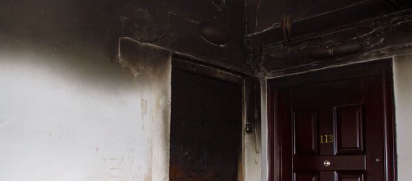 Пожар в жилом доме по адресу ул. Вардананц, 5а Пожар в жилом доме по адресу ул. Вардананц, 5а - Sputnik Армения