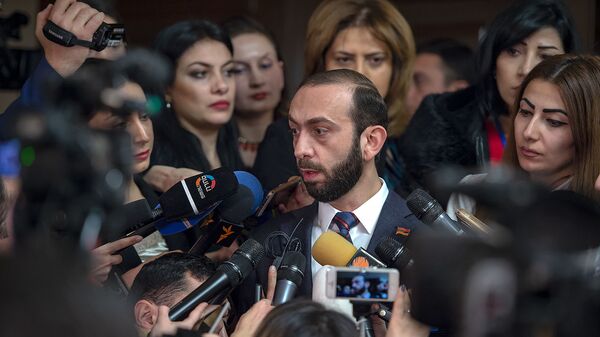 Арарат Мирзоян ответил на вопросы журналистов в кулуарах парламента (14 января 2019). Еревaн - Sputnik Արմենիա