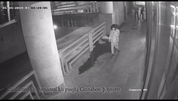 Попытка взлома двери ресторана Cinnabon (15 января 2019) - Sputnik Արմենիա