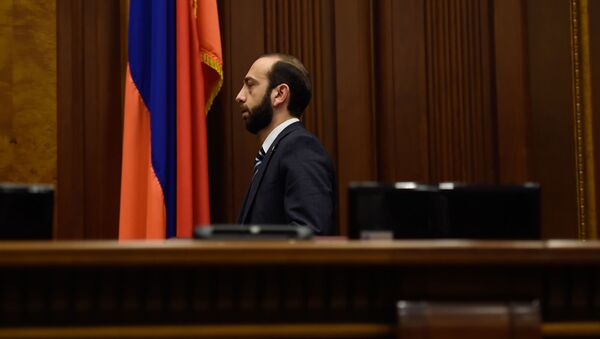 Спикер парламента Армении Арарат Мирзоян на заседании парламента Армении (15 января 2019). Еревaн - Sputnik Армения
