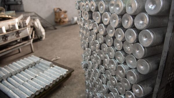 Алюминиевые чушки на кабельном заводе Ин-Ви Лайн - Sputnik Армения