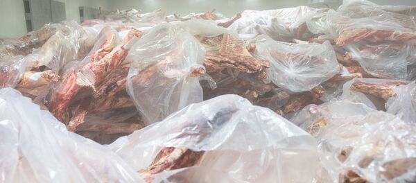 Демонстрация продуктов питания в центральной продовольственной базе управления тыла ВС Армении Демонстрация продуктов питания в центральной продовольственной базе управления тыла ВС Армении - Sputnik Արմենիա