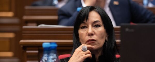 Депутат от фракции Процветающая Армения Наира Зограбян на заседании Парламента (18 января 2019). Еревaн - Sputnik Արմենիա