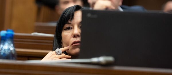 Депутат от фракции Процветающая Армения Наира Зограбян на заседании Парламента (18 января 2019). Еревaн - Sputnik Արմենիա