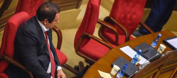 Руководитель фракции Процветающая Армения Гагик Царукян на заседании парламента Армении (15 января 2019). Еревaн - Sputnik Արմենիա