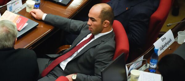 Депутат от фракции Мой Шаг Арсен Джулфалакян на заседании парламента Армении (15 января 2019). Еревaн Депутат от фракции Мой Шаг Арсен Джулфалакян на заседании парламента Армении (15 января 2019). Еревaн - Sputnik Արմենիա