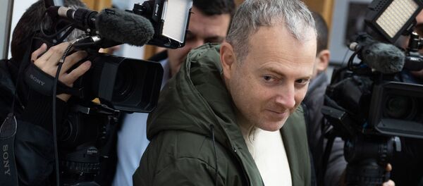 Российско-израильский блогер Александр Лапшин перед началом пресс-конференции (22 января 2019). Еревaн Российско-израильский блогер Александр Лапшин перед началом пресс-конференции (22 января 2019). Еревaн - Sputnik Արմենիա