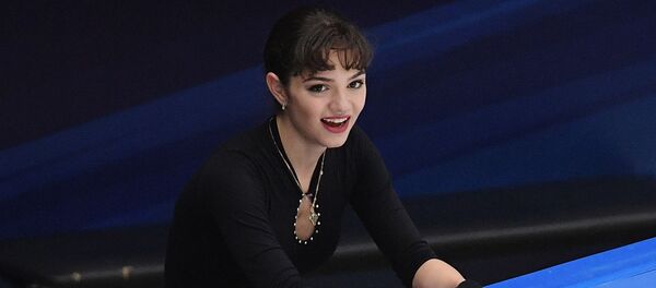 Евгения Медведева во время контрольных прокатов сборной России по фигурному катанию (9 сентября 2018). Москвa - Sputnik Армения