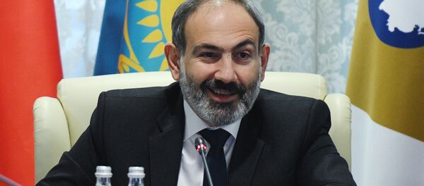 Выступление премьер-министра Армении Никола Пашиняна в штаб-квартире ЕЭК в связи с переходом председательства в органах ЕАЭС к РА от РФ в 2019 году (25 января 2019). Москвa - Sputnik Армения