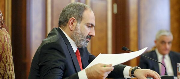 Премьер-министр Армении Никол Пашинян во время совещания с экономическим блоком правительства (26 января 2019). Еревaн - Sputnik Արմենիա