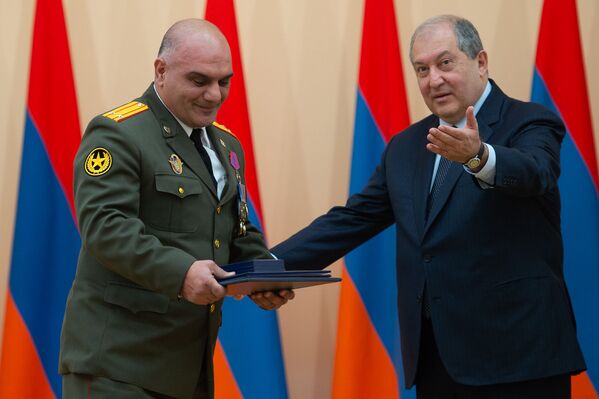 Церемония награждения военнослужащих (28 января 2019). Еревaн - Sputnik Армения