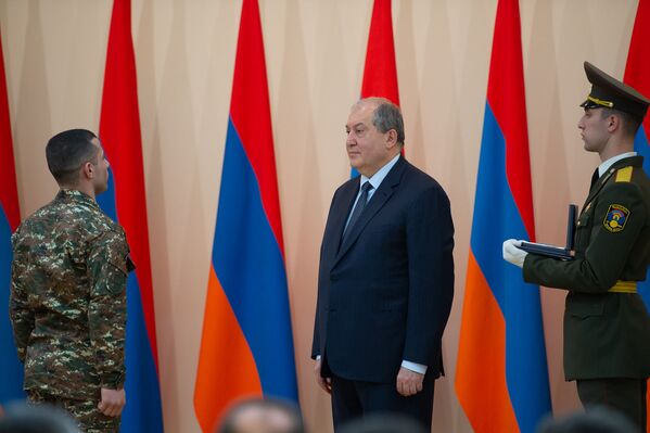 Церемония награждения военнослужащих (28 января 2019). Еревaн - Sputnik Армения