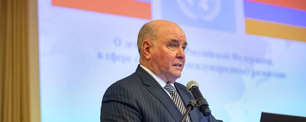 Григорий Карасин во время семинара О деятельности Российской Федерации в сфере содействия международному развитию (30 января 2019). Еревaн - Sputnik Армения