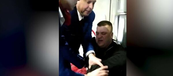 МВД РФ опубликовало кадры с авиадебоширом, ударившим стюардессу МВД РФ опубликовало кадры с авиадебоширом, ударившим стюардессу - Sputnik Армения