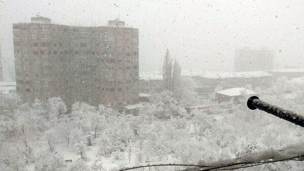 Снегопад в Ереване - Sputnik Արմենիա