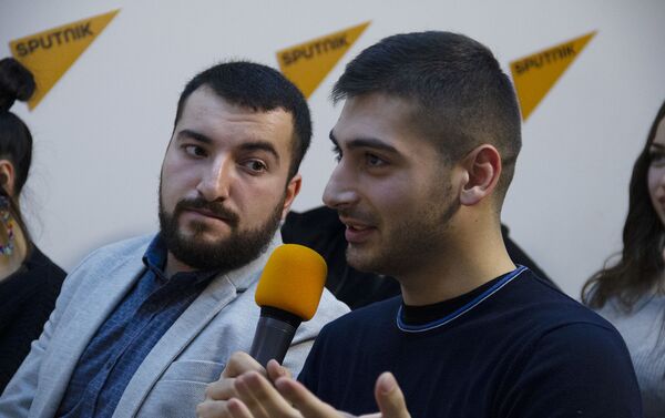Студенты в рамках проекта Sputnik МедиUS - Sputnik Армения