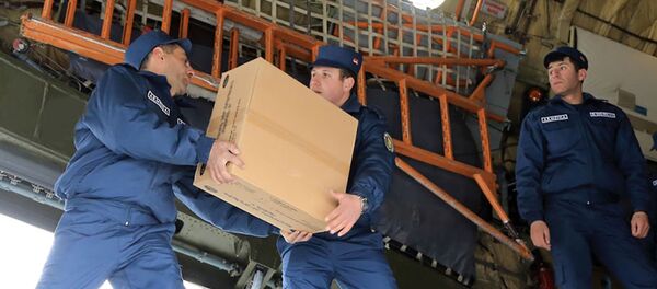 Армянский гуманитарный контингент отправился в Сирию (8 февраля 2019). Еревaн - Sputnik Армения