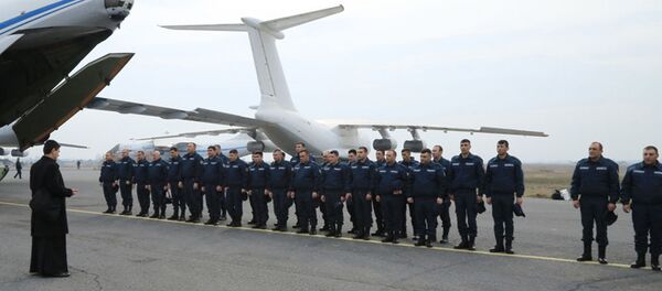 Армянский гуманитарный контингент отправился в Сирию (8 февраля 2019). Еревaн - Sputnik Армения