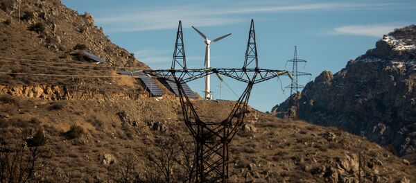 Ветряная электростанция Арац у города Каджаран Ветряная электростанция Арац у города Каджаран - Sputnik Армения