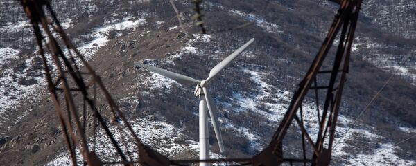 Ветряная электростанция Арац у города Каджаран - Sputnik Армения