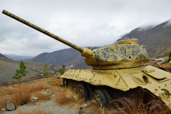Советский танк в Панджшерском ущелье (Афганистан) - Sputnik Армения