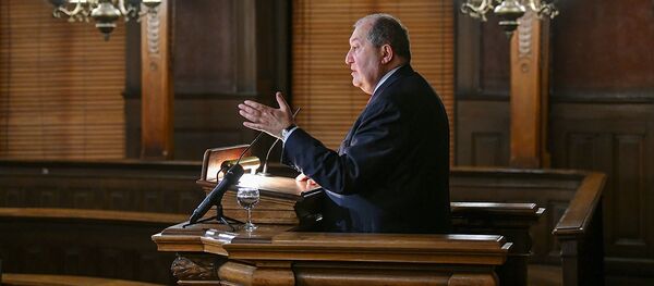 Выступление президента Армена Саркисяна в Гейдельбергском унивеситете (15 февраля 2019). Германия Выступление президента Армена Саркисяна в Гейдельбергском унивеситете (15 февраля 2019). Германия - Sputnik Արմենիա