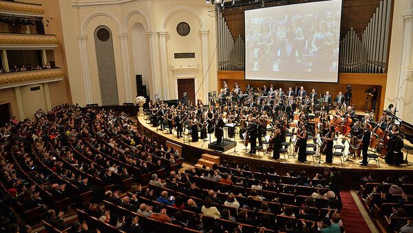 Концерт, посвященный 10-летнему юбилею Государственного молодежного оркестра Армении - Sputnik Արմենիա