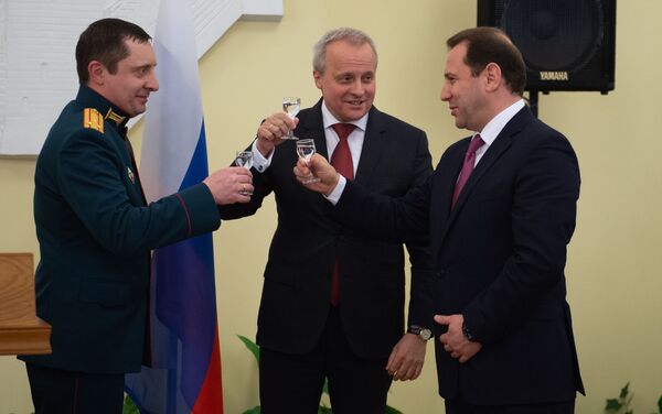 Во время приема в посольстве России в Армении, приуроченном к 23 февраля (21 февраля 2019). Еревaн - Sputnik Армения