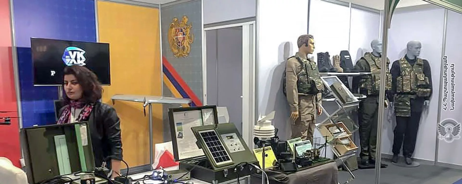 Павильон военно-промышленных предприятий Армении на выставке IDEX-2019 (17 февраля 2019). Абу-Даби - Sputnik Армения, 1920, 02.09.2021