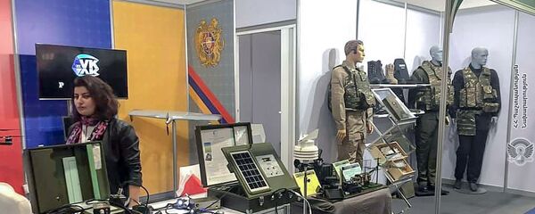 Павильон военно-промышленных предприятий Армении на выставке IDEX-2019 (17 февраля 2019). Абу-Даби - Sputnik Армения