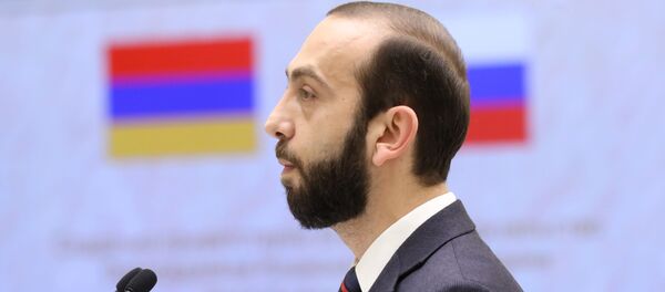 Выступление спикера НС Армении Арарата Мирзояна на заседании Совета Федерации России (27 февраля 2019). Москва - Sputnik Армения