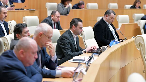 Пленарное заседание парламента Грузии (21 февраля 2019). Тбилиси - Sputnik Արմենիա