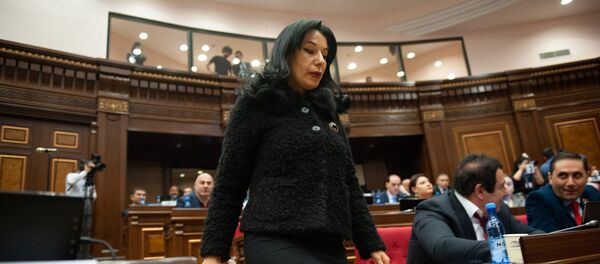 Депутат от фракции Процветающая Армения Наира Зограбян на пленарном заседании Парламента Армении (5 марта 2019). Еревaн Депутат от фракции Процветающая Армения Наира Зограбян на пленарном заседании Парламента Армении (5 марта 2019). Еревaн - Sputnik Արմենիա