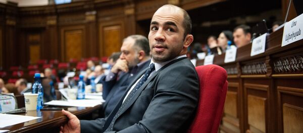 Депутат от фракции Мой шаг Арсен Джулфалакян на пленарном заседании Парламента Армении (5 марта 2019). Еревaн Депутат от фракции Мой шаг Арсен Джулфалакян на пленарном заседании Парламента Армении (5 марта 2019). Еревaн - Sputnik Արմենիա