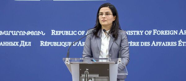 Пресс-секретарь МИД Армении Анна Нагдалян Пресс-секретарь МИД Армении Анна Нагдалян - Sputnik Армения