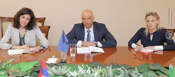 Министр обороны Давид Тоноян принял Джеймса Аппатурая (11 марта 2019). Ереван - Sputnik Армения