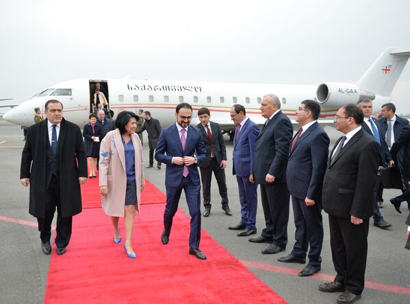 Официальный визит президента Грузии Саломе Зурабишвили в Армению (13 марта 2019). Еревaн - Sputnik Армения