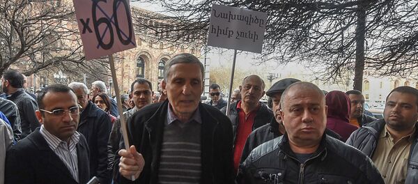 Акция протеста сотрудников ломбардов у Дома правительства (14 марта 2019). Еревaн Акция протеста сотрудников ломбардов у Дома правительства (14 марта 2019). Еревaн - Sputnik Армения