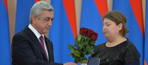 По случаю Дня армии в резиденции Президента РА состоялась торжественная церемония награждения По случаю Дня армии в резиденции Президента РА состоялась торжественная церемония награждения - Sputnik Армения