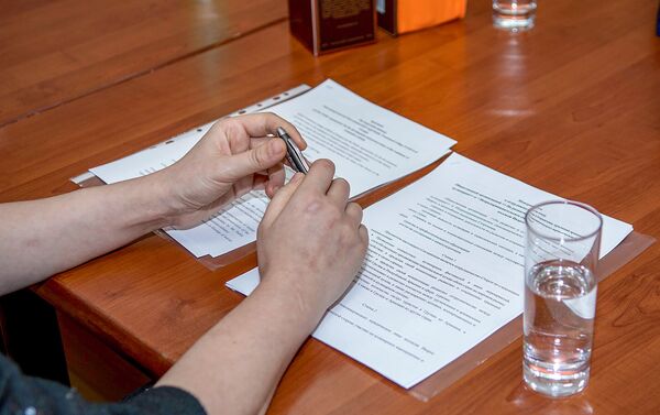Подписание меморандума о сотрудничестве между армянскими и грузинскими кулинарами (19 февраля 2019). Тбилиси - Sputnik Армения