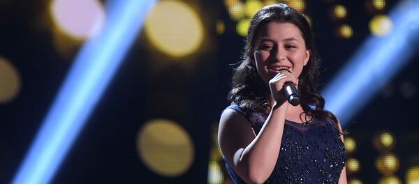 Сатеник Геворкян во время выступления в суперсезоне конкурса Ты супер! - Sputnik Армения