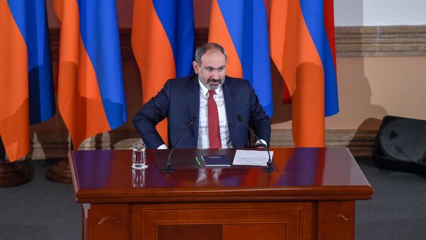 Пресс-конференция премьер-министра Никола Пашиняна (19 марта 2019). Еревaн - Sputnik Армения