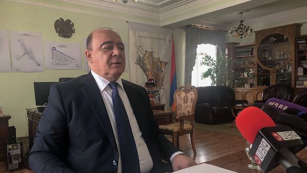 Пресс-конференция мэра Гюмри Самвела Баласаняна (20 марта 2019). Гюмри - Sputnik Արմենիա