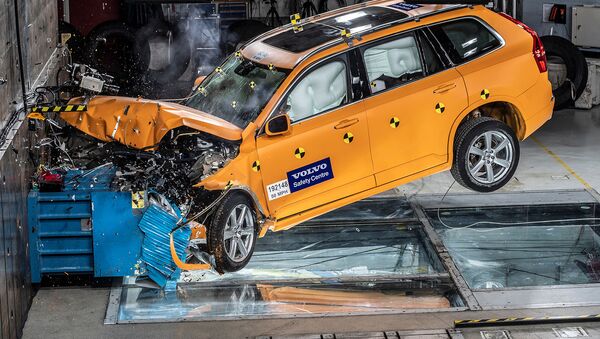 Краш-тест автомобиля Volvo XC 90 (20 марта 2019). Гетеборг, Швеция - Sputnik Արմենիա
