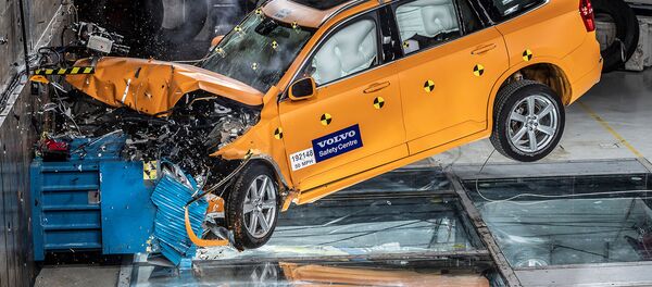 Краш-тест автомобиля Volvo XC 90 (20 марта 2019). Гетеборг, Швеция Краш-тест автомобиля Volvo XC 90 (20 марта 2019). Гетеборг, Швеция - Sputnik Արմենիա