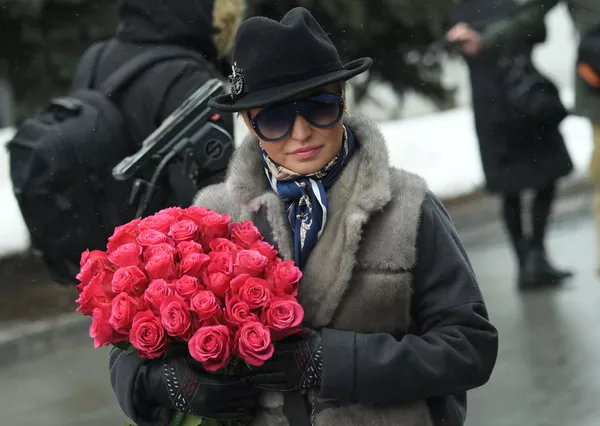 Певица Катя Лель на церемонии прощания с певицей Юлией Началовой (21 марта 2019). Москвa Певица Катя Лель на церемонии прощания с певицей Юлией Началовой (21 марта 2019). Москвa - Sputnik Армения